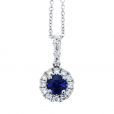 Sapphire And Diamond Pendant - 02020852 | Heming Diamond Jewellers | London