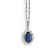 Sapphire & Diamond Pendant - 00024938 | Heming Diamond Jewellers | London