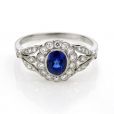 Sapphire & Diamond Ring - 00020781 | Heming Diamond Jewellers | London