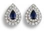 Sapphire And Diamond Earrings - 00024609 | Heming Diamond Jewellers | London