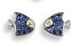 Sapphire Angelfish Earrings - 02022251 | Heming Diamond Jewellers | London