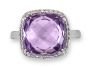 Amethyst And Diamond Cluster Ring - 00021632 | Heming Diamond Jewellers | London