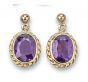 Amethyst Drop Earrings