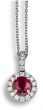 Ruby And Diamond Pendant - 02021122 | Heming Diamond Jewellers | London