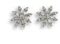 Diamond snowflake earrings. - 02023833 | Heming Diamond Jewellers | London