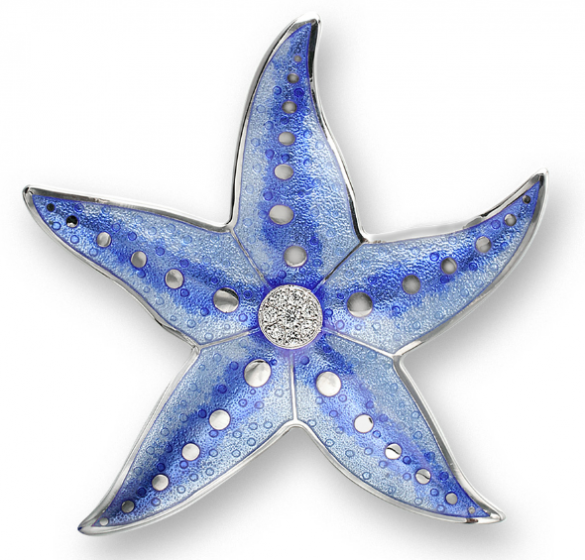 Starfish Brooch - 00022660 | Heming Diamond Jewellers | London