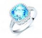 Blue Topaz Ring - 00024125 | Heming Diamond Jewellers | London