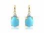 Turquoise and Diamond Earrings - 00025060 | Heming Diamond Jewellers | London