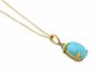 Turquoise and Diamond Pendant - 00025059 | Heming Diamond Jewellers | London