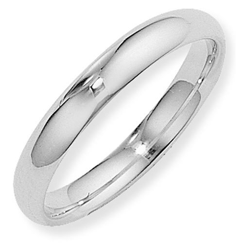 9ct White Gold 4mm Court Shape Wedding Ring - 00020572 | Heming Diamond Jewellers | London