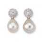 Pearl and Diamond Earrings - 02021172 | Heming Diamond Jewellers | London