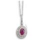 Ruby and Diamond Pendant - 00025364 | Heming Diamond Jewellers | London