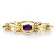 Amethyst Bar Brooch - 00020954 | Heming Diamond Jewellers | London