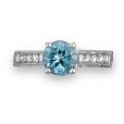 Aquamarine and Diamond Ring - 01024987 | Heming Diamond Jewellers | London