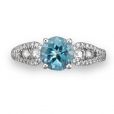 Aquamarine and Diamond Ring - 02022078 | Heming Diamond Jewellers | London