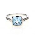 Blue Topaz & Diamond Ring - 00020827 | Heming Diamond Jewellers | London