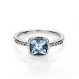 Blue Topaz & Diamond Ring - 00020832 | Heming Diamond Jewellers | London