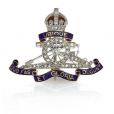 Diamond Enamel Royal Artillery Brooch - 02019698 | Heming Diamond Jewellers | London