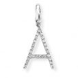 Diamond Initial 'A' Charm / Pendant (9ct) - 00018908 | Heming Diamond Jewellers | London