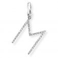 Diamond Initial 'M' Charm / Pendant (9ct) - 00019106 | Heming Diamond Jewellers | London