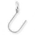 Diamond Initial 'U' Charm / Pendant (9ct) - 00019114 | Heming Diamond Jewellers | London