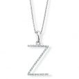 Diamond Initial 'Z' Pendant - 00018907 | Heming Diamond Jewellers | London