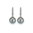 Tahitian Pearl Earrings - 00022625 | Heming Diamond Jewellers | London