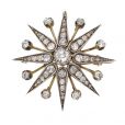 Victorian Diamond Star Brooch - 00010121 | Heming Diamond Jewellers | London