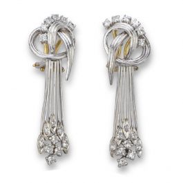 Cartier diamond drop on sale earrings